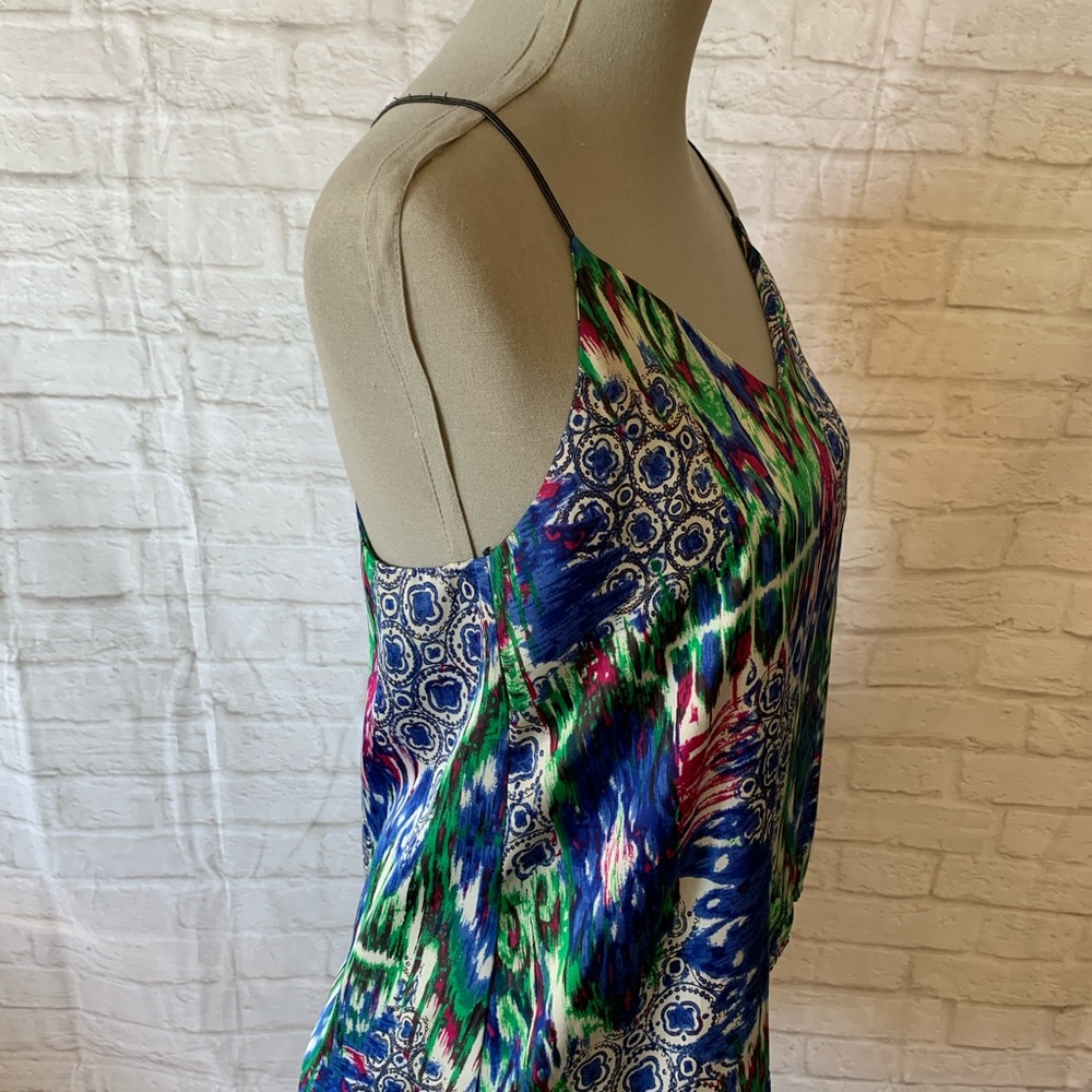 4/$30 🌿 F21 | Blue & Green Multicolour Tank Top - Picture 5 of 9